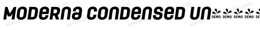 Moderna Condensed Un字体转换